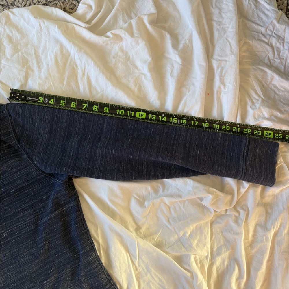 Relwen Loop Back Mock Neck Pullover - Navy Blue -… - image 6